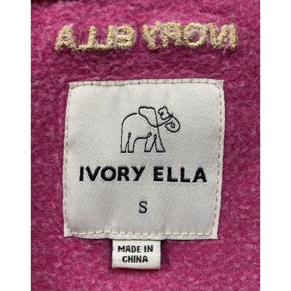 Ivory Ella Mauve & Purple Elephant Sweatshirt Women's Size Small - 237 - Picture 5 of 11